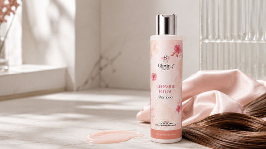 Възстановяващ шампоан със серамиди Glowing Essence за суха и увредена коса