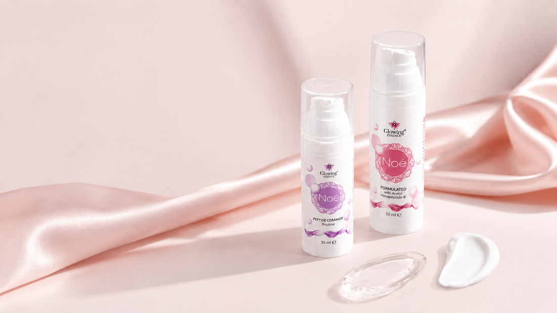 Крем и серум за лице с пептиди Noé на Glowing Essence