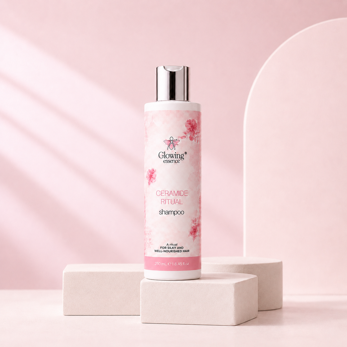 Серамиден шампоан Glowing Essence за суха и изтощена коса
