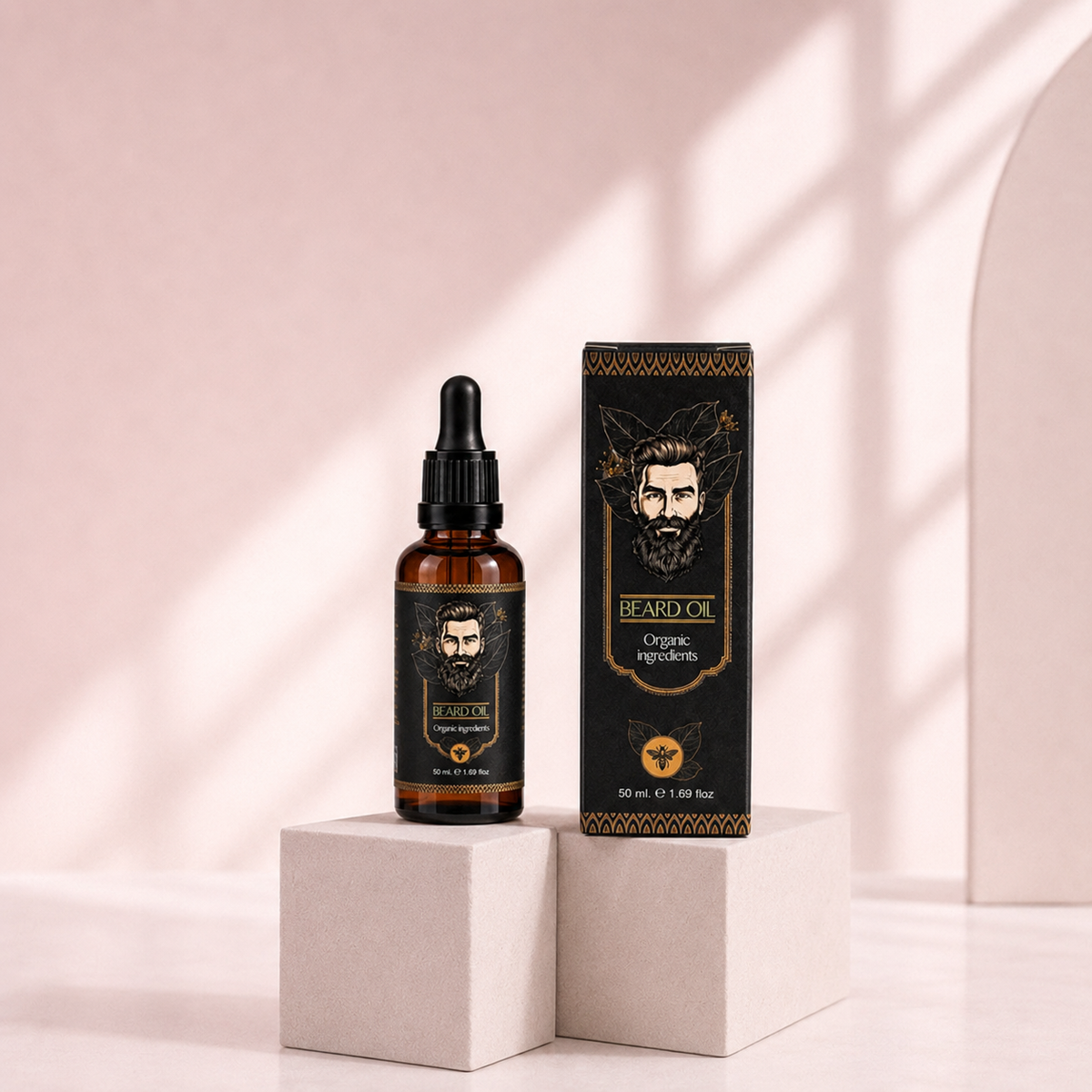 Олио за брада Glowing Essence с натурални съставки